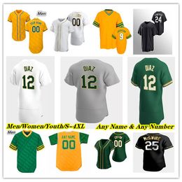 Maillot de baseball personnalisé Aledmys Diaz Kevin Smith Manny Pina Cristian Pache Ryan Noda Esteury Ruiz Conner Capel JP Sears Jose Canseco Rickey Henderson Jackson