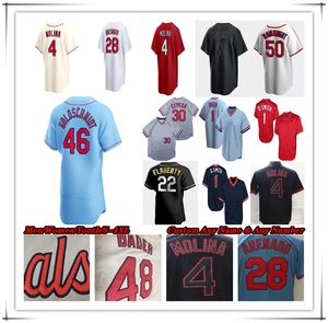 Maillot de baseball personnalisé Paul DeJong Alec Burleson Dylan Carlson Walker Andrew Knizner Jack Flaherty Adam Wainwright Ozzie Smith Stan Musial Bob Gibson Albert Pujols