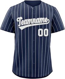 Aangepaste honkbaltrui Gepersonaliseerd gestikt Elke naam Elk nummer Handgeborduurde truien Heren Dames Jeugd Oversized Gemengd Verzonden Alle Team Navy 0206016