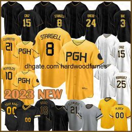 Maillot de Baseball personnalisé, Roberto Clemente Willie Stargell Josh Bell Starling Marte Chris Archer Kent Tekulve Dave Parker