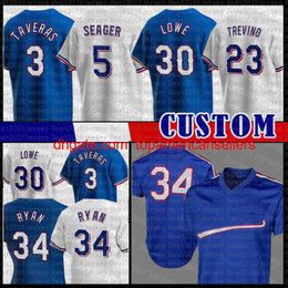 Maillots de baseball personnalisés 34 Nolan Ryan 5 Corey Seager Jersey Marcus Semien Eli White Willie Calhoun Mitch Garver Jonah Heim