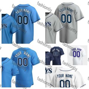 Maillots de baseball personnalisés 39 Kevin Kiermaier 12 Wade Boggs Yandy Diaz 5 Wander Franco Tampa Bay Randy Arozarena Ray Charlie Morton Joey Wendle Tyler Wong Hommes Femmes Enfants