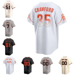 Chaînes de baseball personnalisés Brandon Crawford Jung Hoo Lee Buster Posey Home Away Jersey Men Women Youth S-6XL