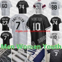 Maillots de baseball personnalisés Eloy Jimenez Tim Anderson Jersey Lance AJ Pollock Lynn Luis Robert Yoan Moncada Jose Abreu Andrew Vaughn Y