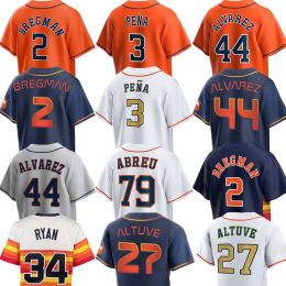 Aangepaste honkbaltruien Jeremy Pena 79 Jose Abreu 27 Jose Altuve 44 Yordan Alvarez 2 Alex Bregman City Connect Jersey 30 Kyle Tucker 23 Michael Brantley 6 Jake Meyers