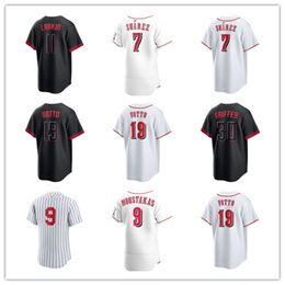 Custom Baseball Jerseys Men Women Youth Kids 21 Hunter Greene 28 Nick Martinez 47 Frankie Montas 15 Emilio Pagan 39 Lucas Sims 31 Brent Suter 32 Justin Wilson