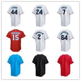 Jerseys de béisbol personalizados Hombres Mujeres Jóvenes 22 Sandy Alcantara 8 Andre Dawson 2 Chisholm Jr. 25 Christian Bethancourt 3 Luis Arraáz 44 Jesús Luzardo 4 Nick Forte