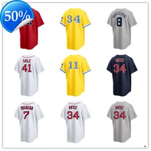 Maillots de baseball personnalisés hommes femmes jeunes enfants 47 Enmanuel Valdez 52 Wilyer Abreu 16 Jarren Duran 43 Ceddanne Rafaela 7 Masataka Yoshida 76 Zack Kelly 11 Rafael Devers