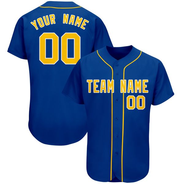 Maillots de baseball personnalisés cousés hommes femmes jeunes S-7xl personnalisés votre nom et votre numéro de chemises boutonnées pour les cadeaux des fans