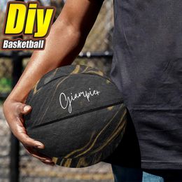 Baloncesto personalizado DIY Baloncesto Adolescentes hombres mujeres jóvenes niños deportes al aire libre Juego de baloncesto equipo de entrenamiento Ventas directas de fábrica 119752