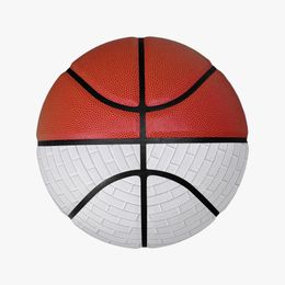 Basket-ball personnalisé bricolage basket-ball Adolescents hommes femmes jeunes enfants sports de plein air jeu de basket-ball équipement de formation d'équipe ventes directes d'usine ST2-1
