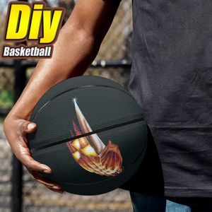Basket-ball personnalisé bricolage basket-ball Adolescents hommes femmes jeunes enfants sports de plein air jeu de basket-ball équipement de formation d'équipe ventes directes d'usine 116190