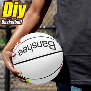 Basket-ball personnalisé bricolage basket-ball Adolescents hommes femmes jeunes enfants sports de plein air jeu de basket-ball équipement de formation d'équipe ventes directes d'usine 116188