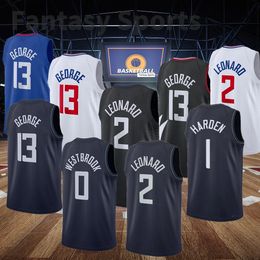 Jersey de baloncesto personalizado 1 James Harden Ivica Zubac Terance Mann Daniel Theis Brown Plumlee Russell 0 Westbrook Hombres cosidos Niños S-XXXL