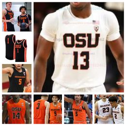 Jersey de baloncesto personalizado NCAA OSU Oregon State Beavers Josiah Lake II Gavin Marrs Justin Rochelin jersey cosido Cualquier nombre Número Hombres Mujeres Jóvenes bordados