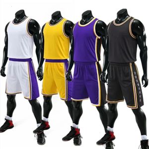 Costume de maillot de basket-ball personnalisé, gilet de Sport pour hommes et enfants, haut et short d'entraînement, ensemble sans manches, uniforme de gymnastique, Fitness, 240312