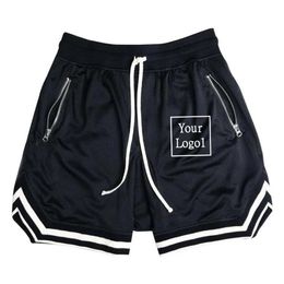 Aangepaste basketbalshorts heren vrijetijdskleding korte gym man droge pasvorm masculino broek jeugdkleding 240322