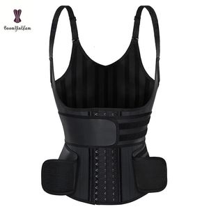 Custom Big Size Schede Corset En Bustier Fajas Colombianen Body Shapers Latex Vest Met Taille Trainer Riemen 240109