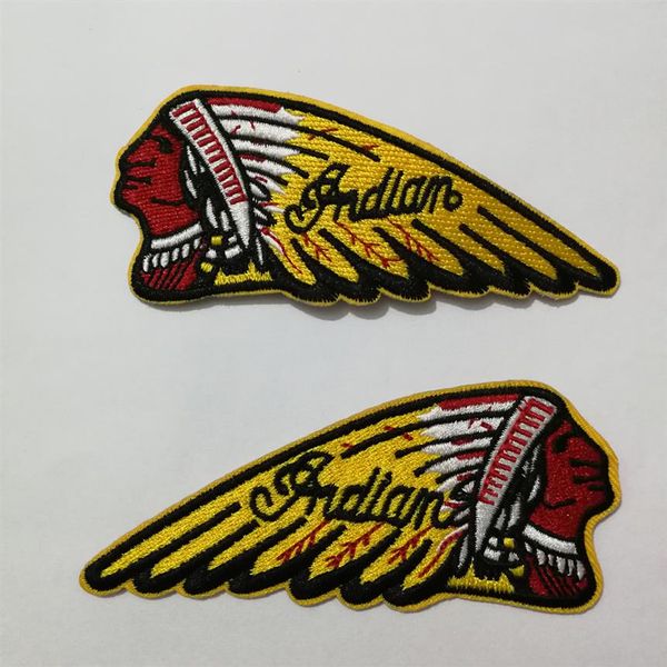 Custom Biker Indian Motorcycles Patchs Fer sur les badges de vêtements Étiquettes Badges de vêtements d'appliques Gilet veste Vêtement jeans shoe317b