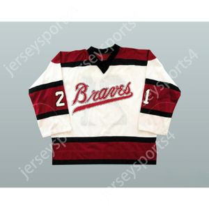 Personnalisé BILL CORKERY BOSTON BRAVES HOCKEY JERSEY Top cousu S-M-L-XL-XXL-3XL-4XL-5XL-6XL