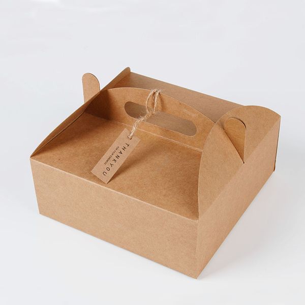 Carton ondulé imprimé biodégradable et recyclable personnalisé, poignée découpée, boîte d'emballage de Pizza en papier Portable A382