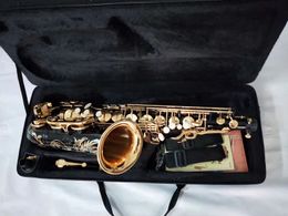 Saxophone Alto de marque noire personnalisée, Instrument de musique e-flat de haute qualité, clé en laiton et or, professionnel, livraison gratuite