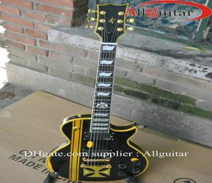 Jam de guitare noire personnalisée Hetfield Iron Cross Crosed Electric Guitars6498981
