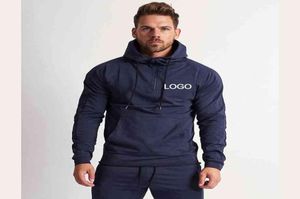 Sweep Sweat Sweat Sweat Sweat Sweat Sweat con sudadera con capucha de algodón Slim Fit Trajes de trajes de jogging Men Sports ActiveWear Wholale3906822