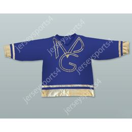 PRINCE BLEU personnalisé ET LA NOUVELLE GÉNÉRATION DE PUISSANCE MAILLOT DE HOCKEY NOUVEAU Top cousu S-M-L-XL-XXL-3XL-4XL-5XL-6XL