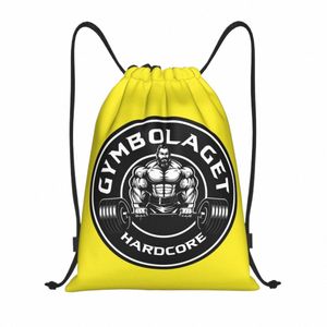 Custom Bodybuilding Fitn Spier Gym Trekkoord Tassen voor Winkel Yoga Rugzakken Mannen Vrouwen Sport Gym Sackpack y9AU #