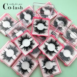 Custom Box Mink Eyelashes Dikke Super Lange Valse Wimpers Hoge Volume Nertsen Washes Zachte Dramatische 25mm Eye Washes DL21