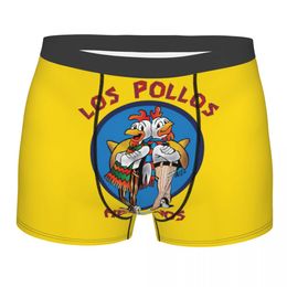 Men de sous-vêtements de Breaking Bad Custom Stretch Los Pollos Hermanos Chicken Brothers Boxer Brief