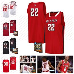 Custom Breon Pass Chase Graham NC State Wolfpack Basketball Jerseys 2024 Finale vier NC State Jersey KJ Keatts Casey Morsell 20 Alex Nunnally 22 Jordon Snell