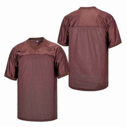 Maillot de football authentique marron personnalisé, nom et numéro, taille S-4XL