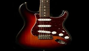 Sunburst brun personnalisé John Mayer Strat Ocaster 3 ts trois tons Sunburst Guitare électrique Tortoise Red Pickguard Chrome Vintage Klu8510418