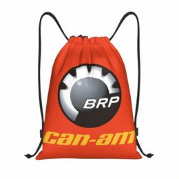 Custom BRP ATV Can Am Logo Trekkoord Rugzak Tassen Mannen Vrouwen Lichtgewicht Gym Sport Sackpack Zakken voor Training b3ND #