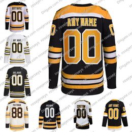 Bruins personalizados 100.º Brad Marchand David Pastrnak Patrice Bergeron Bobby Orr Cam Neely Zdeno Chara Tuukka Rask David Krejci camisetas de hockey