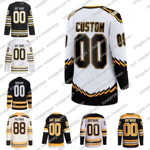 Custom Bruins 100e Brad Marchand David Pastrnak Patrice Bergeron Danton Heinen John Beecher Matthew Poitras McAvoy Charlie Coyle Hockey Jerseys