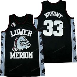 Custom Bryant # 33 Lower Merion Basketball Jersey Mens High School Championship cousu S-3xl Tout nom et numéro de qualité supérieure