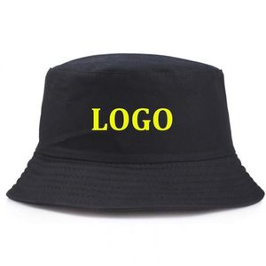 Chapeau de seau personnalisé en plein air logo bricolage chapeaux de pêcheur casquette de sport hommes femmes coton casquettes de pêche 342p