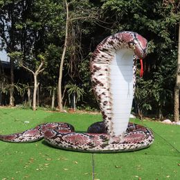 Publicité sur mesure 6mh (20 pieds) avec une réplique géante de serpent gonflable géant pour les jouets de décoration d'événements sports