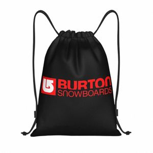 Personnalisé Burts Arrow Logo Snowboards Cordon Sac À Dos Sacs Hommes Femmes Léger Gym Sport Sackpack Sacs pour Voyager B5kP #