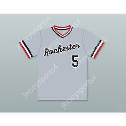 CAL RIPKEN JR CAL personnalisé.5 Rochester Red Wings Grey Baseball Jersey Tout numéro de nom supérieur S-6XL