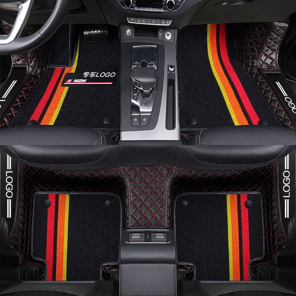 Tapis de sol de voiture personnalisés pour DS 4 5 DS9 5LS DS 6 DS7 Fir Citroen C5 C4 Cross Picasso C2 C4L C-Elysee Tapisse