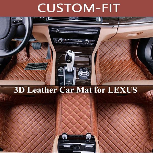 Tapis de sol de voiture personnalisés pour LEXUS ES IS-C IS LS RX NX GS CT GX LX RC GS430 IS250 RX350 2017 GS350 2007 Accessoires Tapis Alfombra C303y