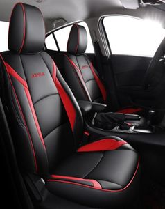 Custom Auto Stoelhoezen voor Mazda 3 auto's protector cover hoge kwaliteit leer Auto luxe Antislip auto accessoires1558622