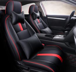 Couvertures de siège spéciales personnalisées pour Honda Select Civic High Quality Pu Leather Fashion Full Fullproofing En cuirtette Auto Accesso6369043