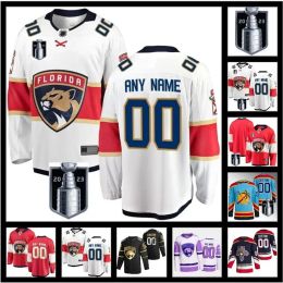 CUSTOM Carolina''Panthers''2023 Stanley Cup Finale Aleksander Barkov Hockeyshirts Aaron Ekblad Matthew Sergei Bobrovsky Jaromir Jagr Home S