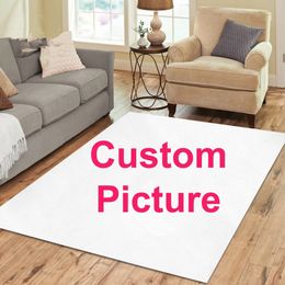 Tapis personnalisé tapis imprimé Rectangle Tapes de zone pour les tapis de yoga adultes Salon Dout décoratif Drop personnalisé Portant 240418