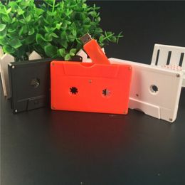 Cassettes personnalisées clé USB 2.0 mémoire flash avec boîte transparente à cassette